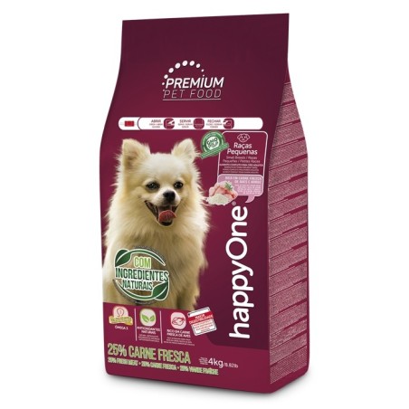 happyOne Premium Raças Pequenas - Ração seca para cão adulto - Aves