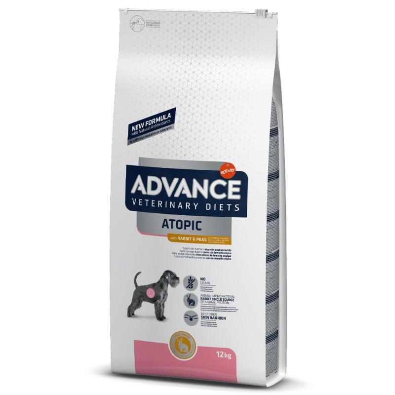 Advance VET Atopic - Ração seca para cão adulto com dermatite - Coelho e ervilha