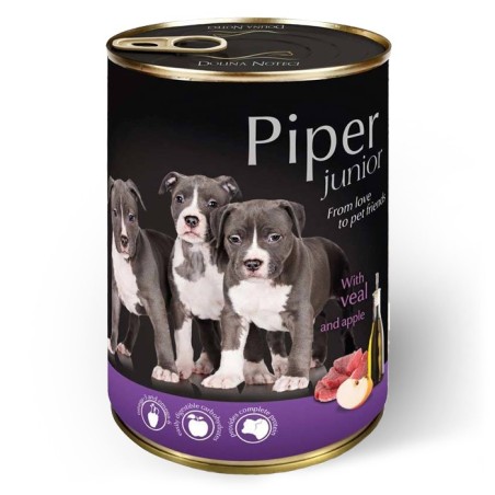 Piper Junior - Alimento em patê para cachorro - Vitela e maçã