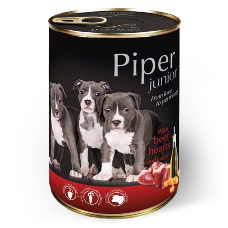 Piper Junior - Alimento em patê para cachorro - Coração de vaca e cenoura