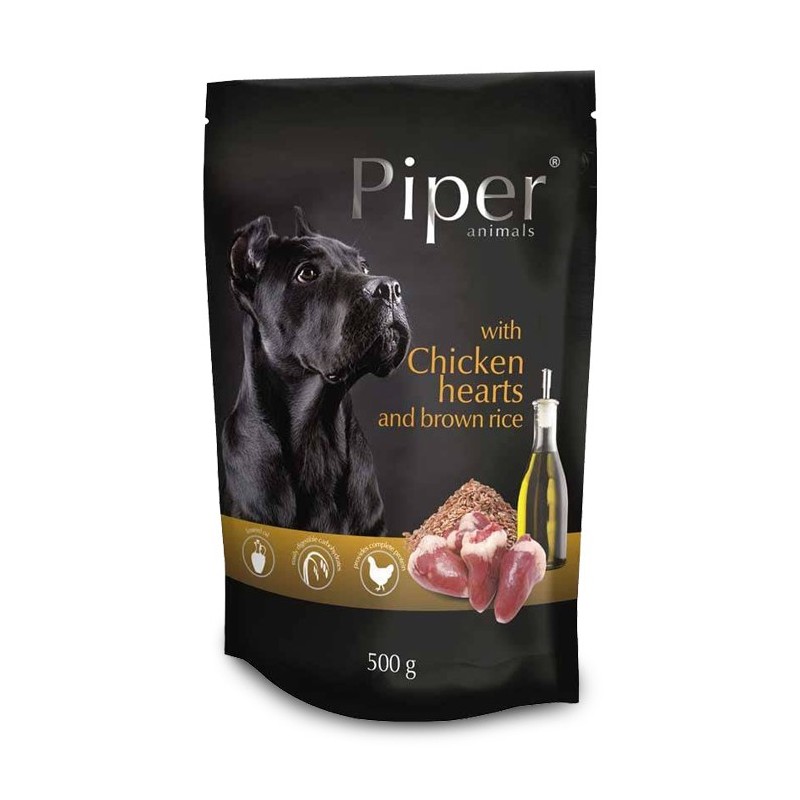 Piper - Alimento em patê para cão adulto - Coração de galinha e arroz integral