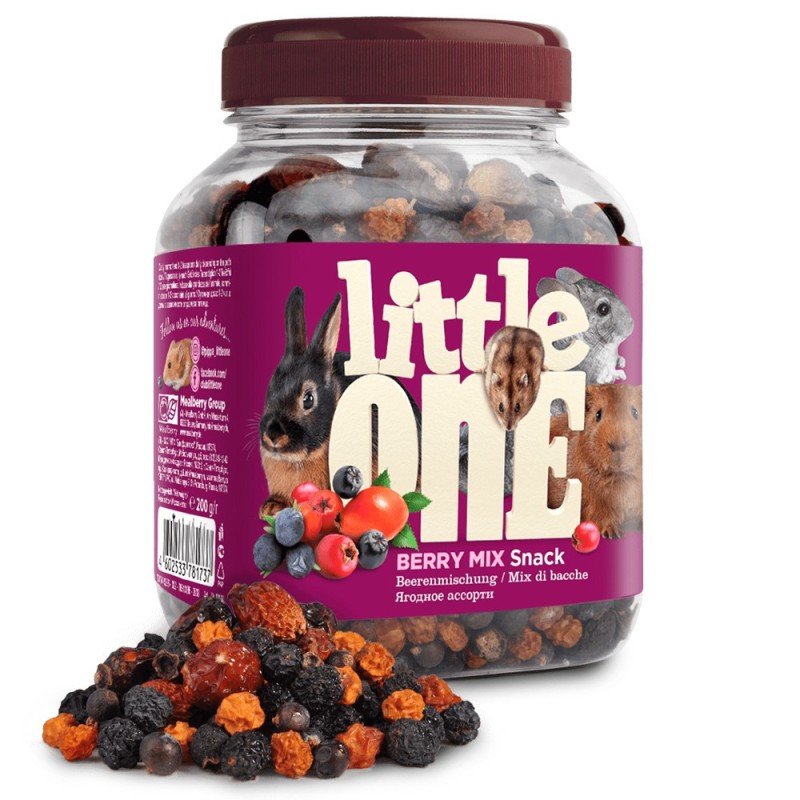 Snacks de bagas desidratadas para roedores - Little One