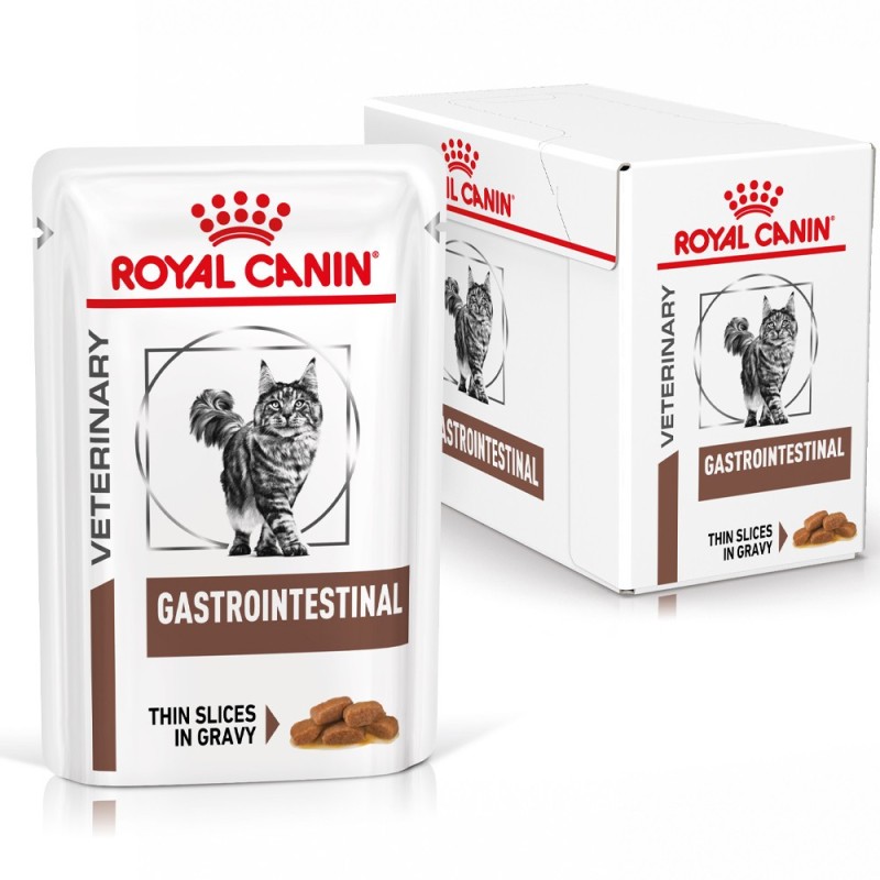 Royal Canin VET Gastrointestinal - Alimento em molho para gato adulto com problemas digestivos