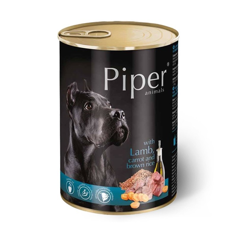 Piper - Alimento em patê para cão adulto - Borrego, cenoura e arroz integral