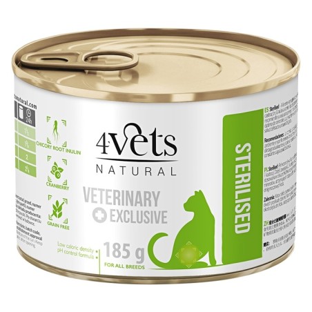 4Vets Sterilised - Alimento em patê para gato esterilizado