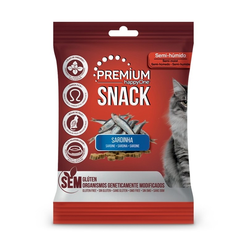 happyOne Premium Snacks Sardinha para Gato