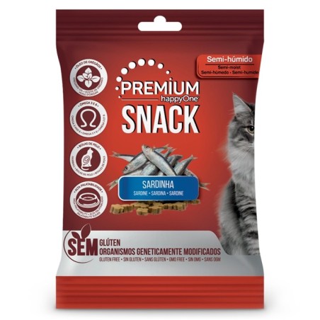 happyOne Premium Snacks Sardinha para Gato