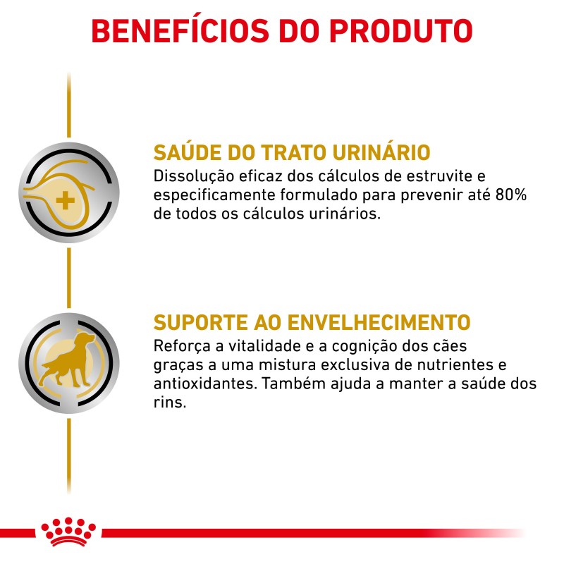 Royal Canin VET Urinary S/O Ageing 7+ - Alimento em patê para cão com mais de 7 anos com problemas urinários