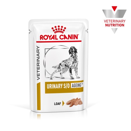 Royal Canin VET Urinary S/O Ageing 7+ - Alimento em patê para cão com mais de 7 anos com problemas urinários