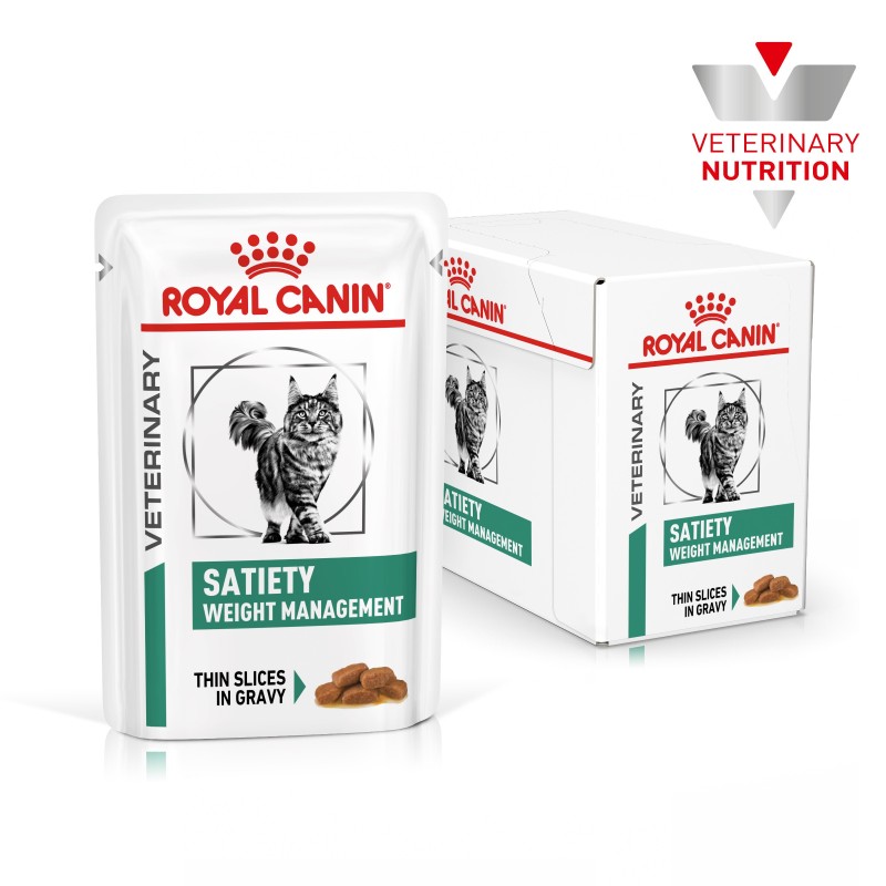 Royal Canin VET Satiety - Alimento em molho para gato com excesso de peso