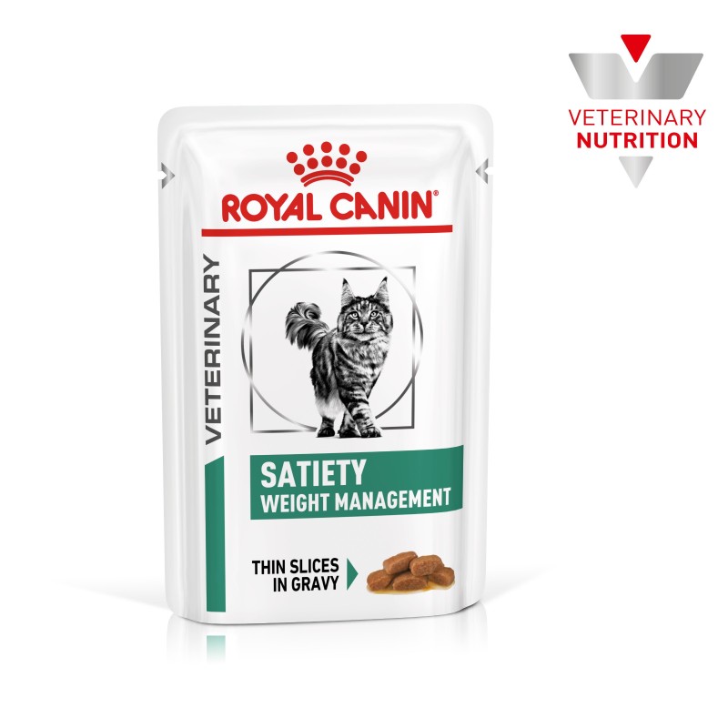 Royal Canin VET Satiety - Alimento em molho para gato com excesso de peso