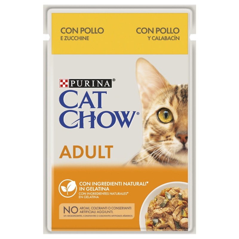 Cat Chow Gato Adulto Frango e curgete em molho