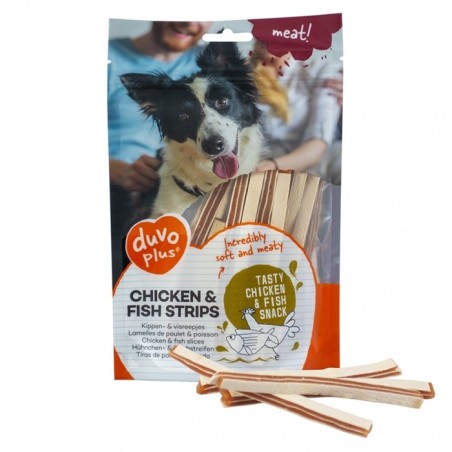 Duvo Plus Tiras de frango e peixe para cão