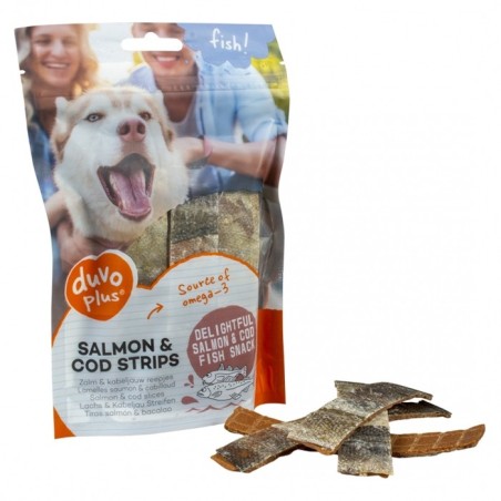 Duvo Plus Tiras de salmão e bacalhau para cão