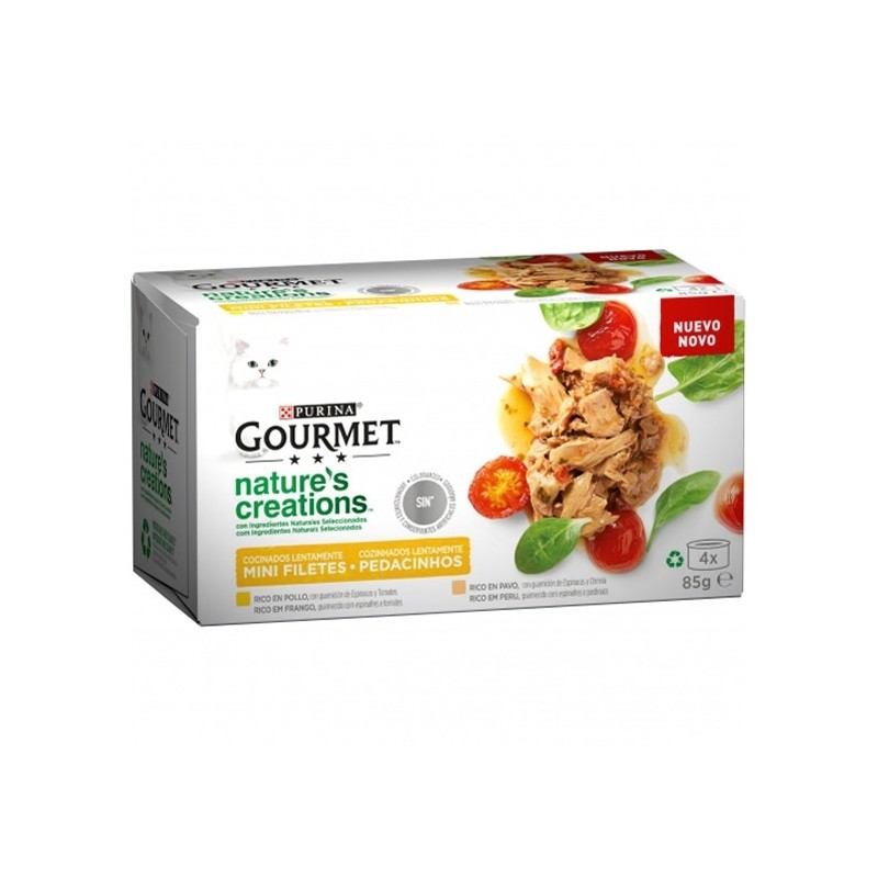 Gourmet Nature's Creations Gato Adulto Pack Frango e peru