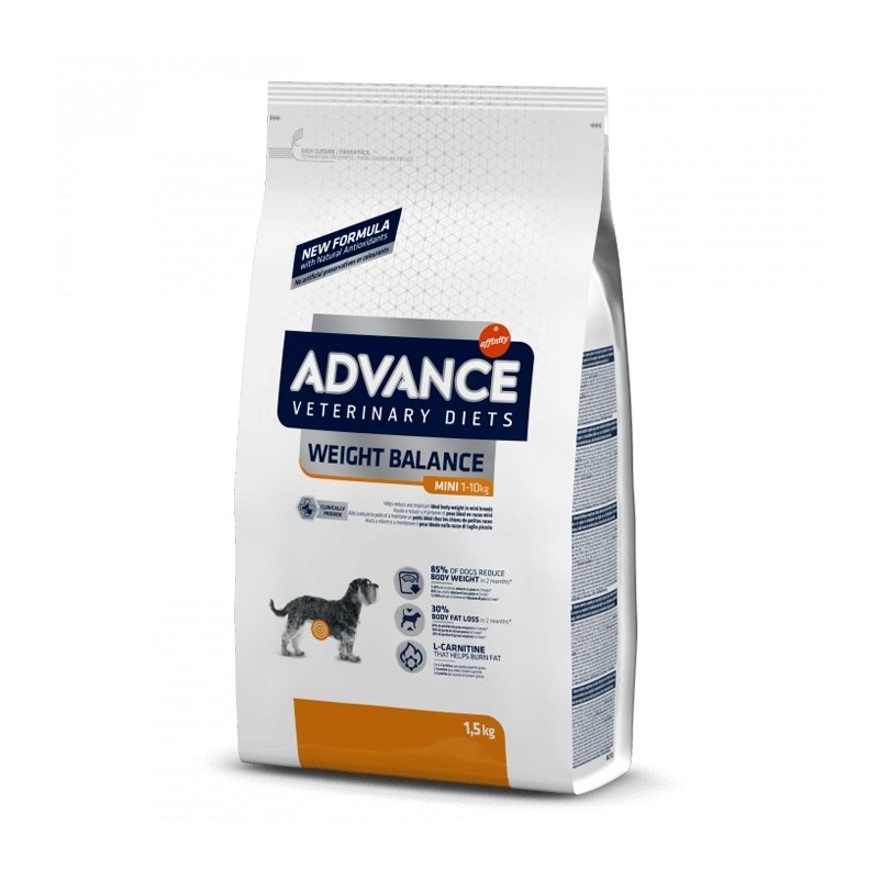 Advance VET Weight Balance Mini - Ração seca para cão adulto pequeno com excesso de peso