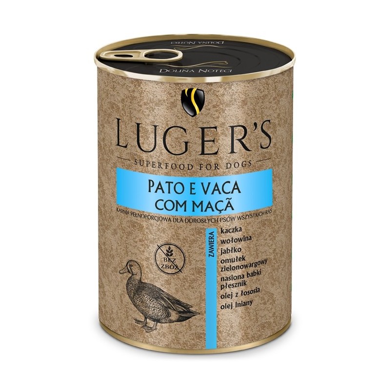 Luger's Húmida Cão - Pato com vaca e maçã