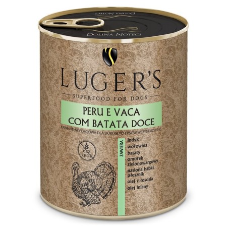 Luger's Húmida Cão - Peru e vaca com batata doce