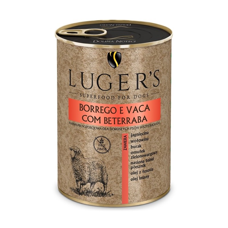 Luger's Húmida Cão - Borrego e vaca com beterraba