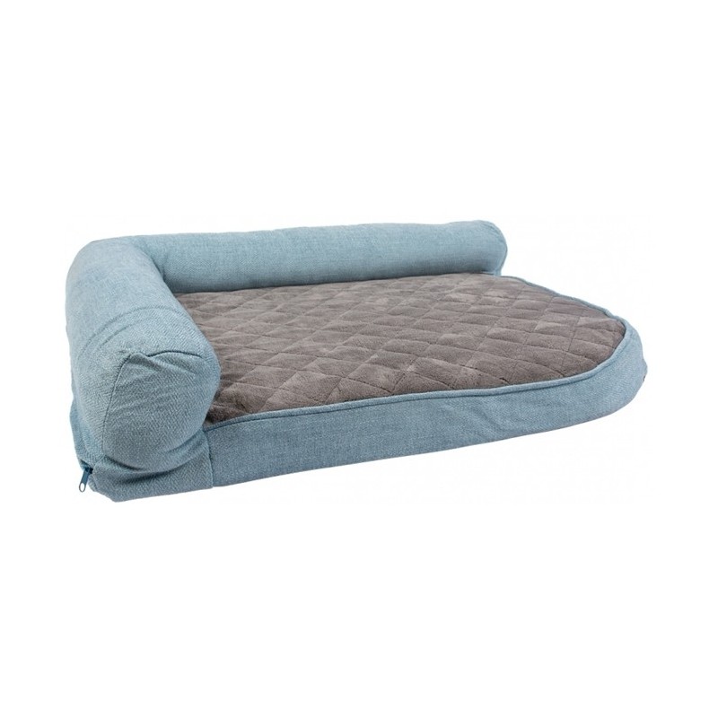 Duvo Plus Cama de espuma para cão Tweed Sky