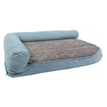 Duvo Plus Cama de espuma para cão Tweed Sky