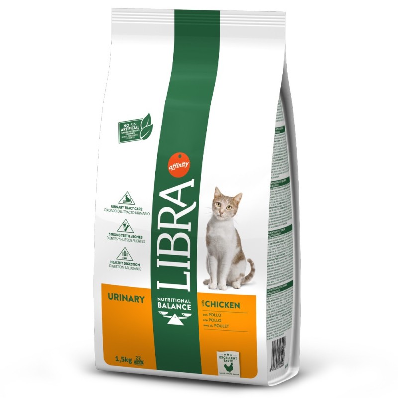 Libra Urinary - Ração seca para gato adulto com sensibilidade urinária - Frango