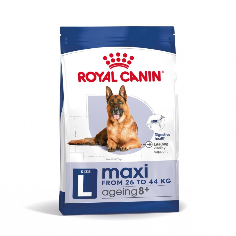 Royal Canin Maxi Ageing 8+ - Ração seca para cão sénior de porte grande com mais de 8 anos