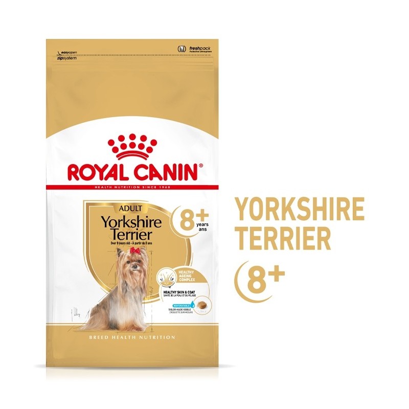 Royal Canin Yorkshire Terrier Adult 8+ - Ração seca para cão de raça