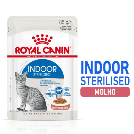 Royal Canin Indoor Sterilised Adult - Alimento em molho para gato de interior esterilizado