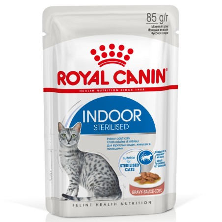 Royal Canin Indoor Sterilised Adult - Alimento em molho para gato de interior esterilizado