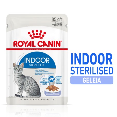 Royal Canin Indoor Sterilised Adult - Alimento em geleia para gato de interior esterilizado