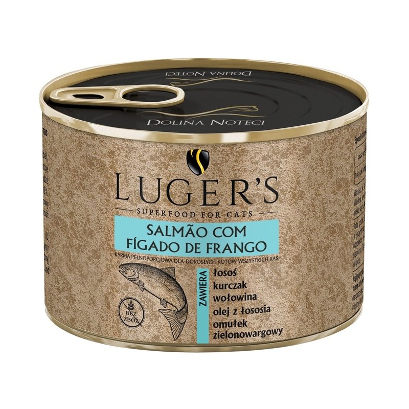 Luger's Húmida Gato - Salmão e fígado de frango