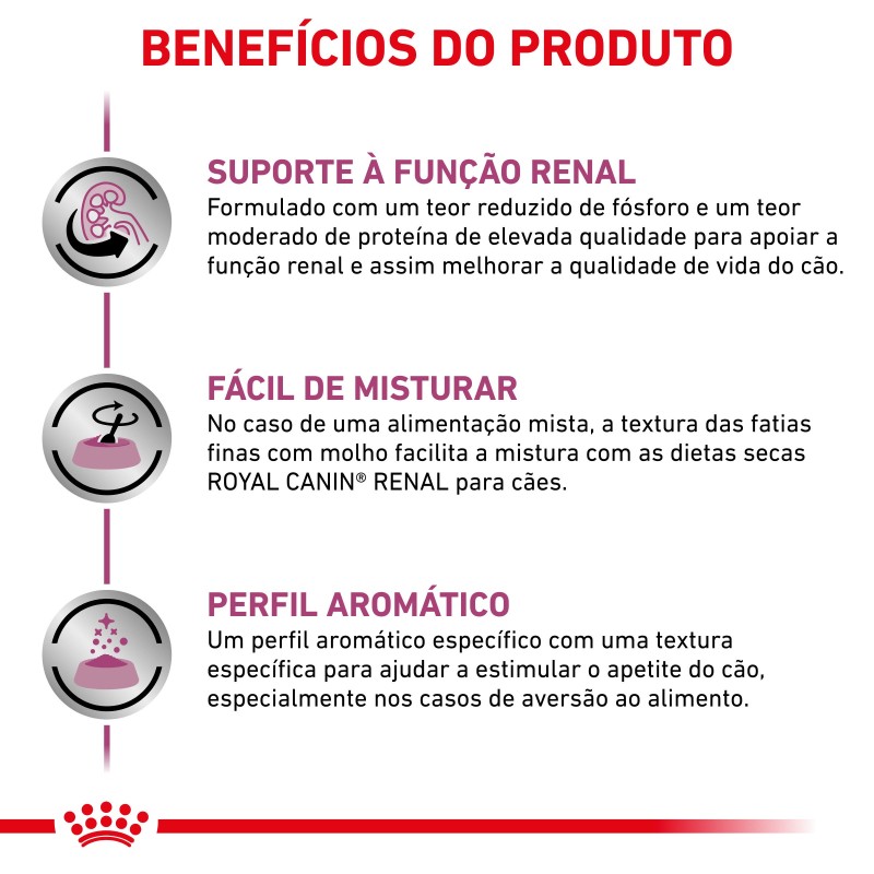 Royal Canin VET Renal - Alimento em molho para cão adulto com doença renal