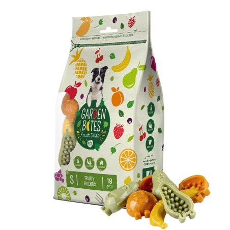 Snacks vegetarianos Fruity Friends para cão - Garden Bites