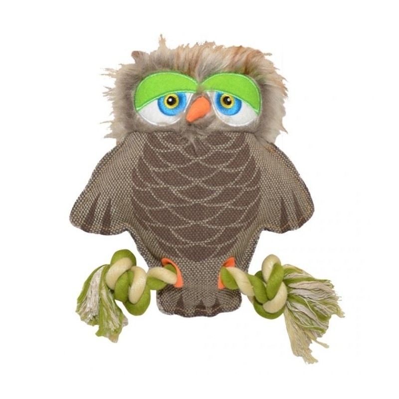 Canvas Owl de peluche para cães - Duvo Plus