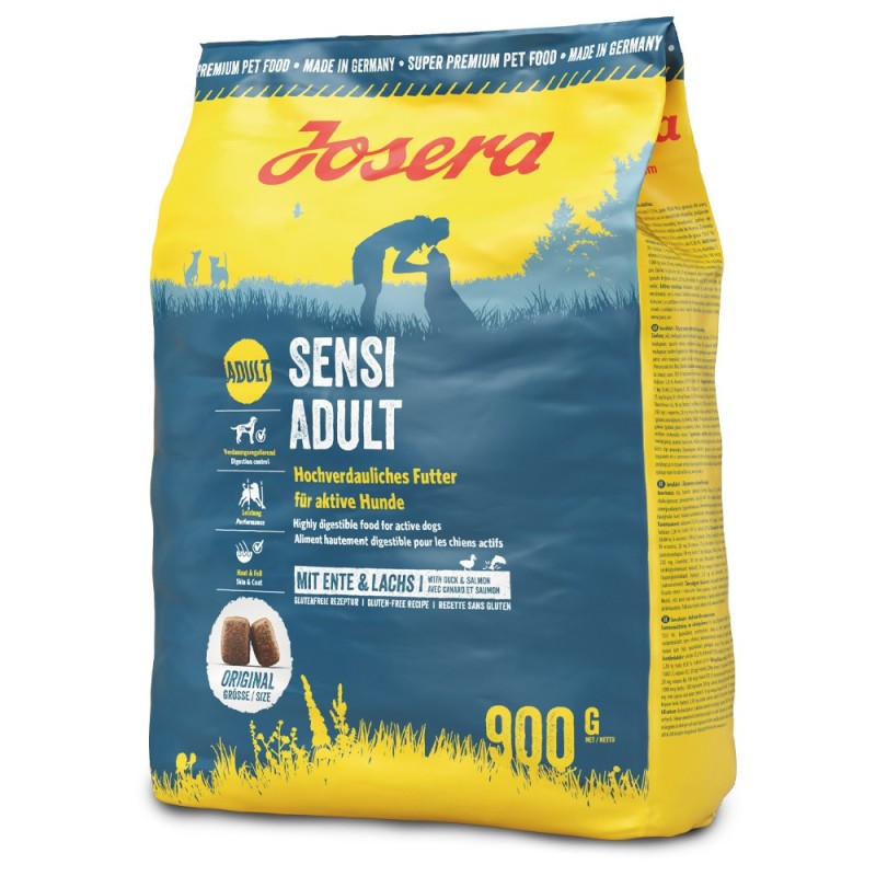 Josera Sensi Adult - Ração seca para cão adulto ativo com sensibilidades - Pato e salmão