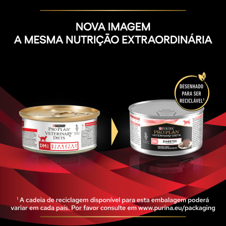 Pro Plan VD DM Diabetes Management - Alimento em patê para gato com diabetes