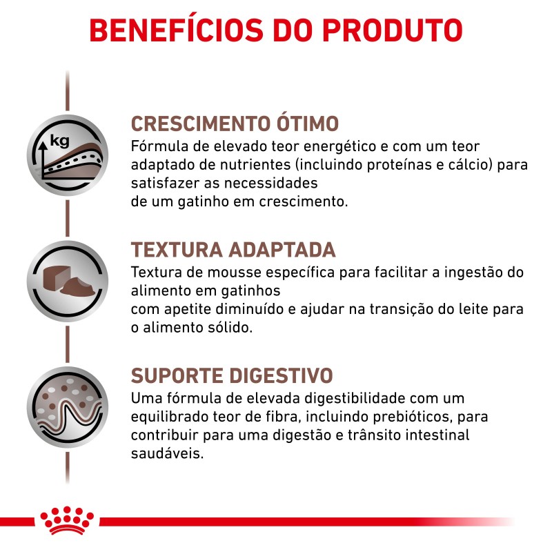 Royal Canin VET Gastrointestinal Kitten - Alimento em mousse para gatinho com problemas digestivos