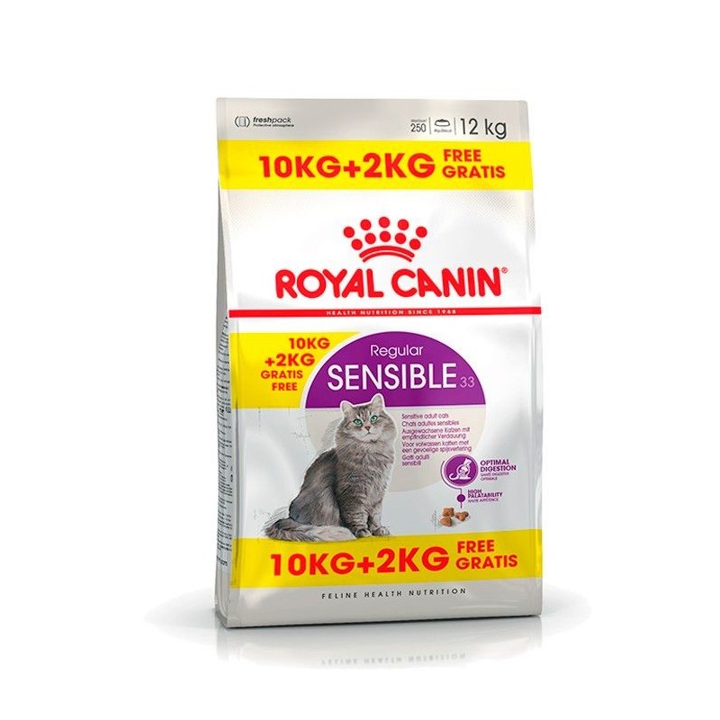 Royal Canin Sensible Gato 10 kg + 2 kg GRÁTIS