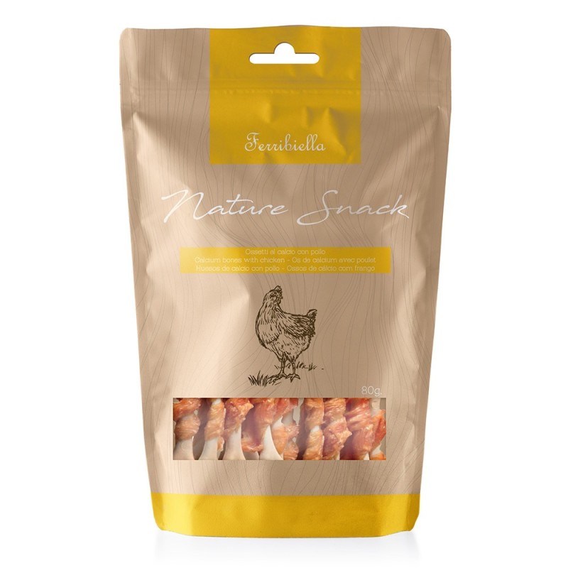 Ossos de cálcio com frango para cães - Ferribiella