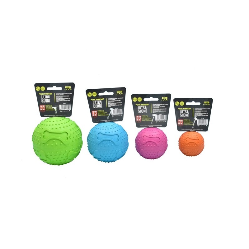 Brinquedo Fx ultrasound ball bones para cães - Ferribiella