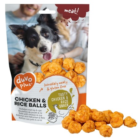 Duvo Plus Meat! Bolas de frango e arroz para cão