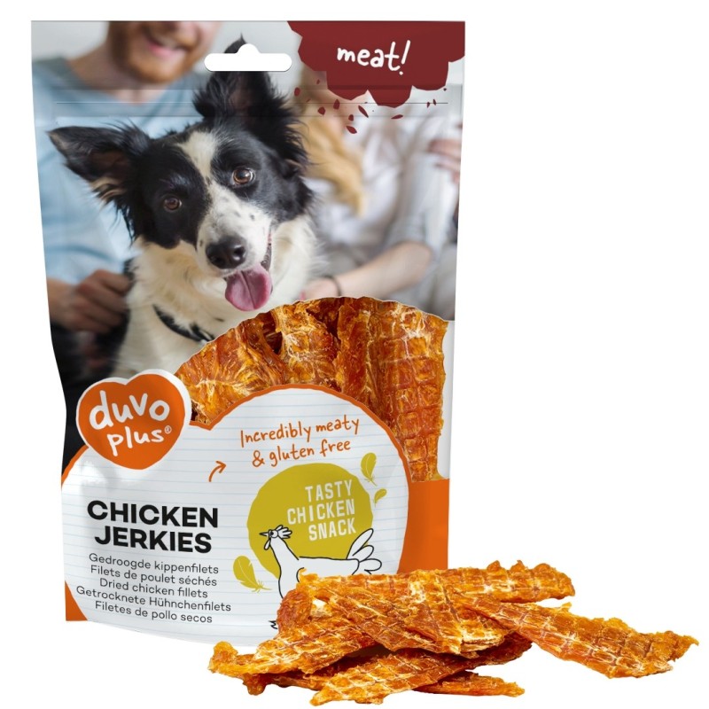 Snack Meat! Jerkies de frango para cão - Duvo Plus