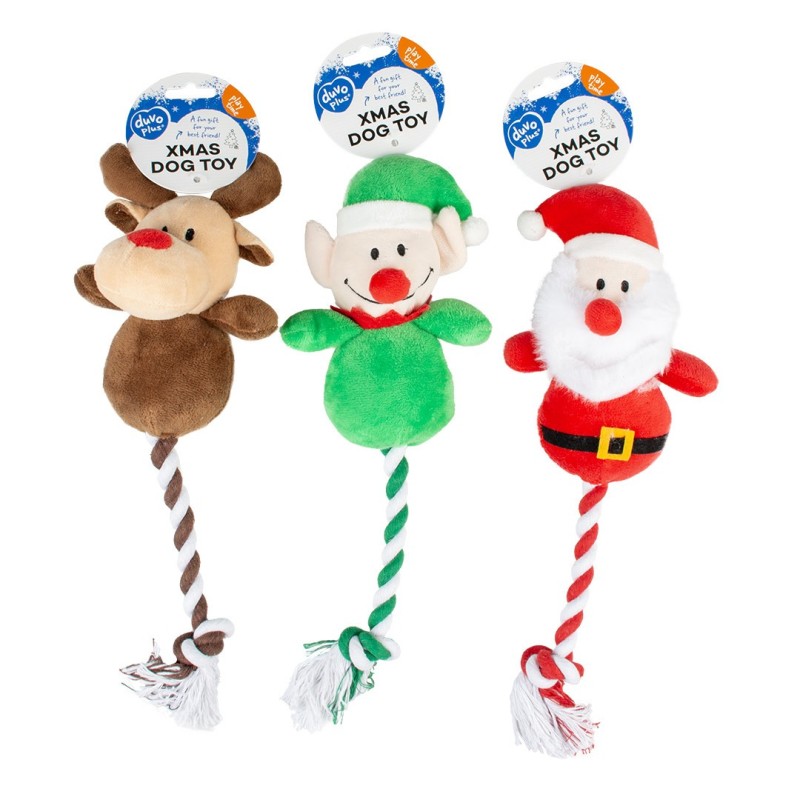 Bonecos de Natal em peluche e corda - Duvo Plus