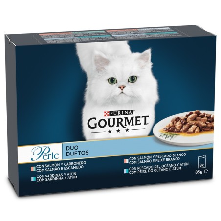 Gourmet Perle Duetos do mar - Alimento húmido para gato