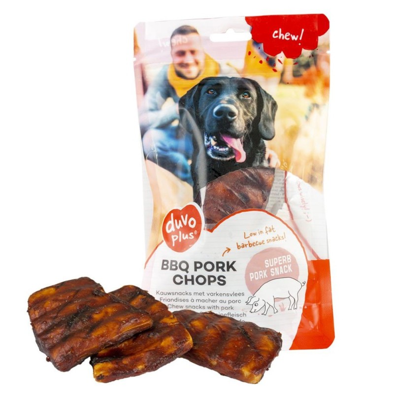 Snack BBQ costeletas de porco para cão - Duvo Plus