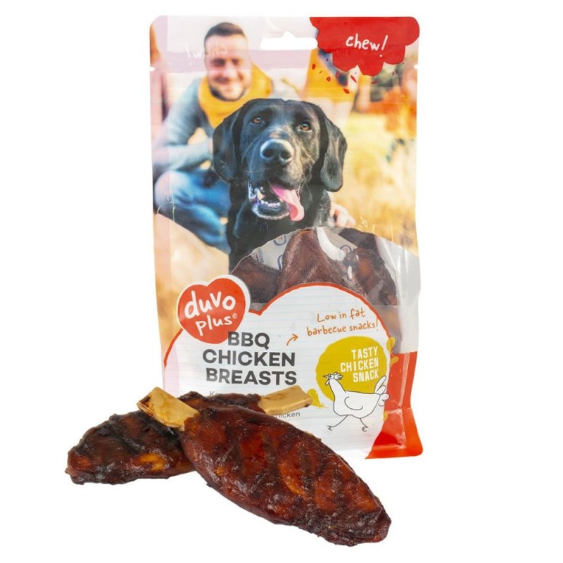 Snack BBQ peito de frango para cão - Duvo Plus