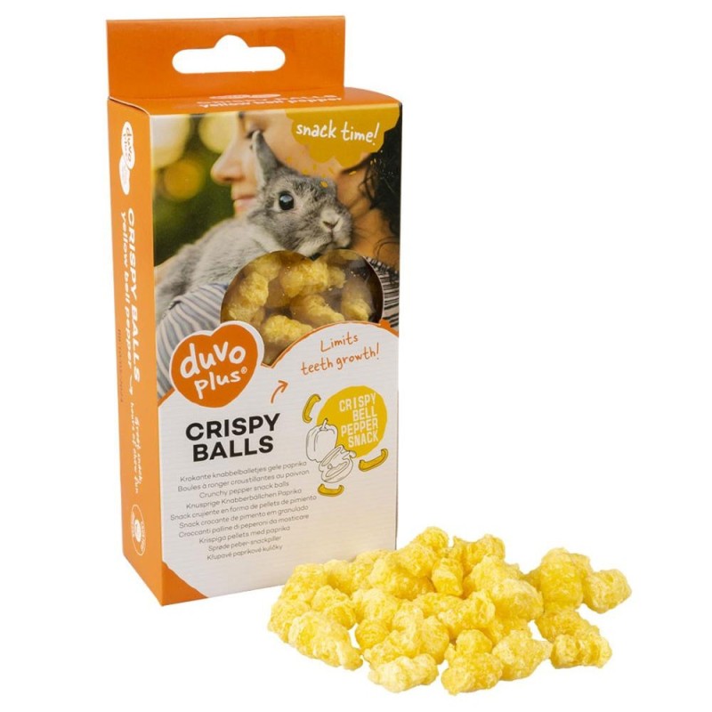 Snack crocante de pimento amarelo para roedores - Duvo Plus