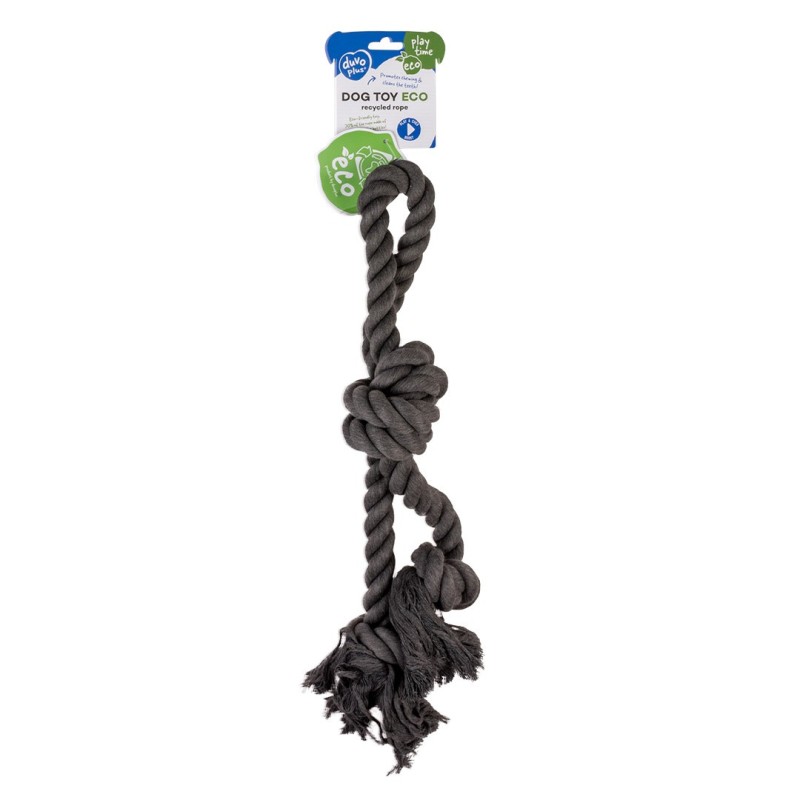 Corda ECO com 3 nós e laço para cão - Duvo Plus