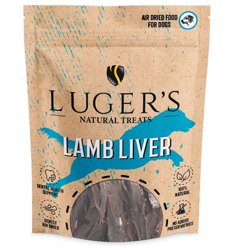 Luger's Natural Treats - Snack para cão - Fígado de borrego